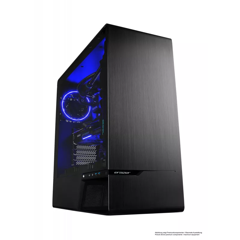 ERAZER Enforcer X10 Intel® Core™ i7 i7-14700KF 32 GB DDR5-SDRAM 1 TB SSD NVIDIA GeForce RTX 4070 Ti Super Windows 11 Home galddators Melns