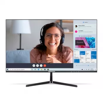 MEDION P52726 datora monitors 68,6 cm (27 collas) 1920 x 1080 pikseļi Full HD LCD melns