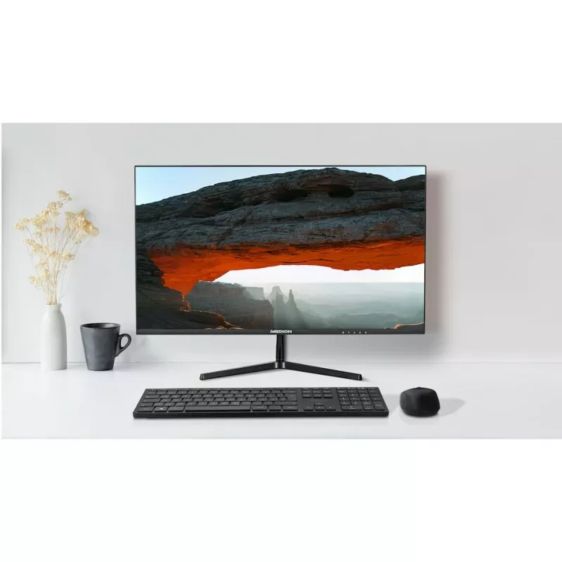 MEDION P52726 datora monitors 68,6 cm (27 collas) 1920 x 1080 pikseļi Full HD LCD melns