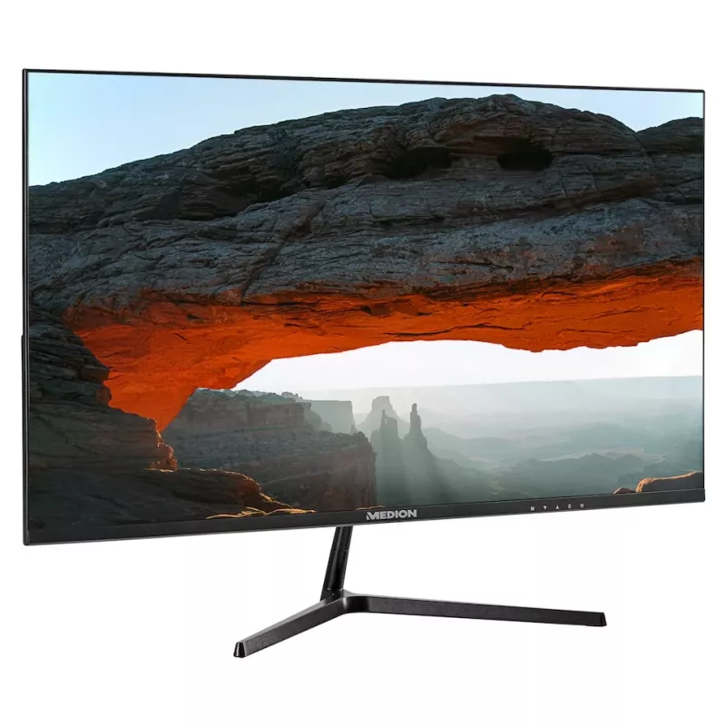 MEDION P52726 datora monitors 68,6 cm (27 collas) 1920 x 1080 pikseļi Full HD LCD melns