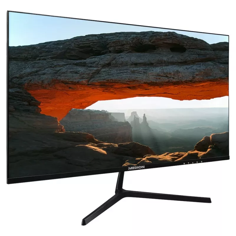 MEDION P52726 datora monitors 68,6 cm (27 collas) 1920 x 1080 pikseļi Full HD LCD melns