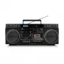 Mūzikas sistēma MEDION LIFE P66538 — 20 W, 2-ceļu skaļruņi, DAB+/FM/PLL, Bluetooth, LCD displejs, melna