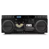 Mūzikas sistēma MEDION LIFE P66538 — 20 W, 2-ceļu skaļruņi, DAB+/FM/PLL, Bluetooth, LCD displejs, melna