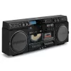 Mūzikas sistēma MEDION LIFE P66538 — 20 W, 2-ceļu skaļruņi, DAB+/FM/PLL, Bluetooth, LCD displejs, melna