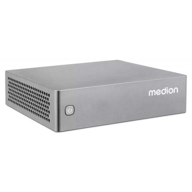 MEDION S06 MD35315 Intel® Core™ i3 i3-1315U 8 GB DDR4-SDRAM 512 GB SSD Mini dators Sudraba krāsā