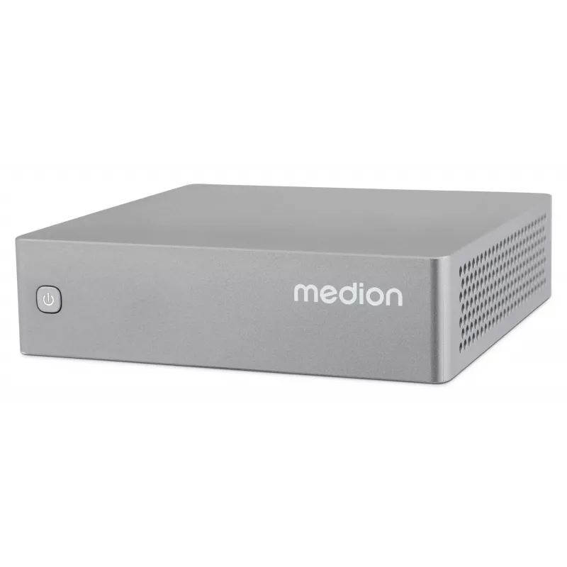 MEDION S06 MD35315 Intel® Core™ i3 i3-1315U 8 GB DDR4-SDRAM 512 GB SSD Mini dators Sudraba krāsā