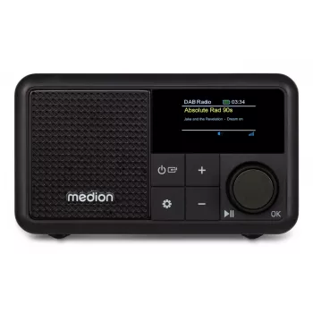 MEDION LIFE S66822 pārnēsājams portatīvs digitālais melnais radio