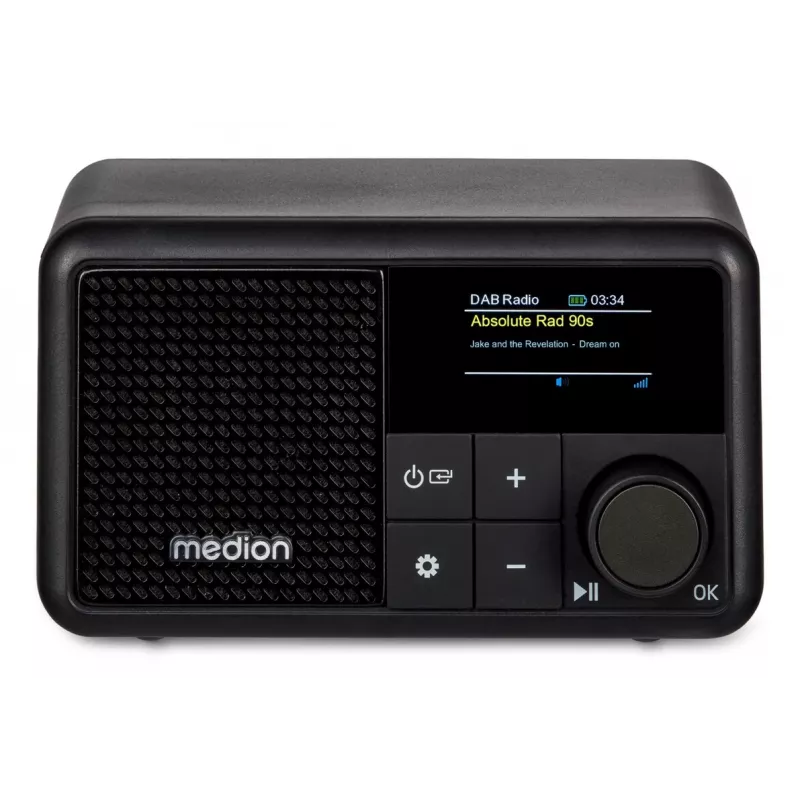 MEDION LIFE S66822 pārnēsājams portatīvs digitālais melnais radio