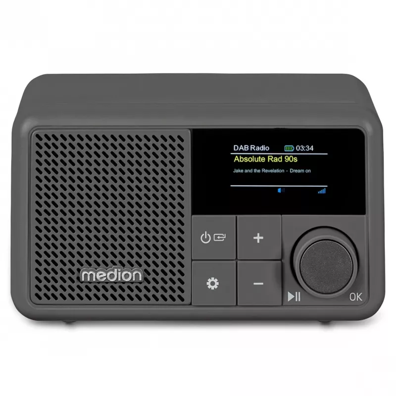 MEDION LIFE S66822 Pārnēsājams digitālais pelēks radio