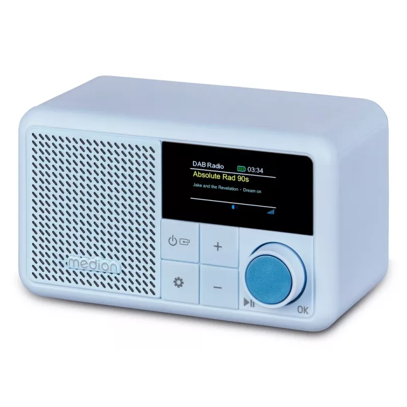 MEDION LIFE S66822 Pārnēsājams portatīvais digitālais Aqua krāsas radio