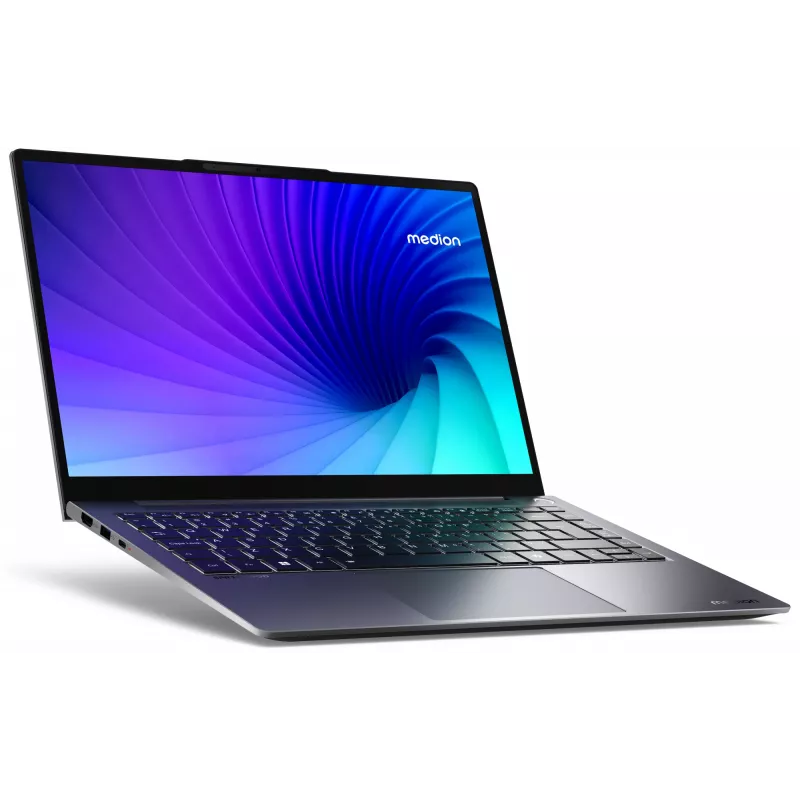 MEDION SPRCHRGD 14 S1 Elite MD62637 Snapdragon X1E-78-100 portatīvais dators 35.6 cm (14 collas) WQXGA+ 16 GB LPDDR5-SDRAM 512 GB SSD Wi-Fi 6E (802.11ax) Windows 11 Home ASV angļu pelēks