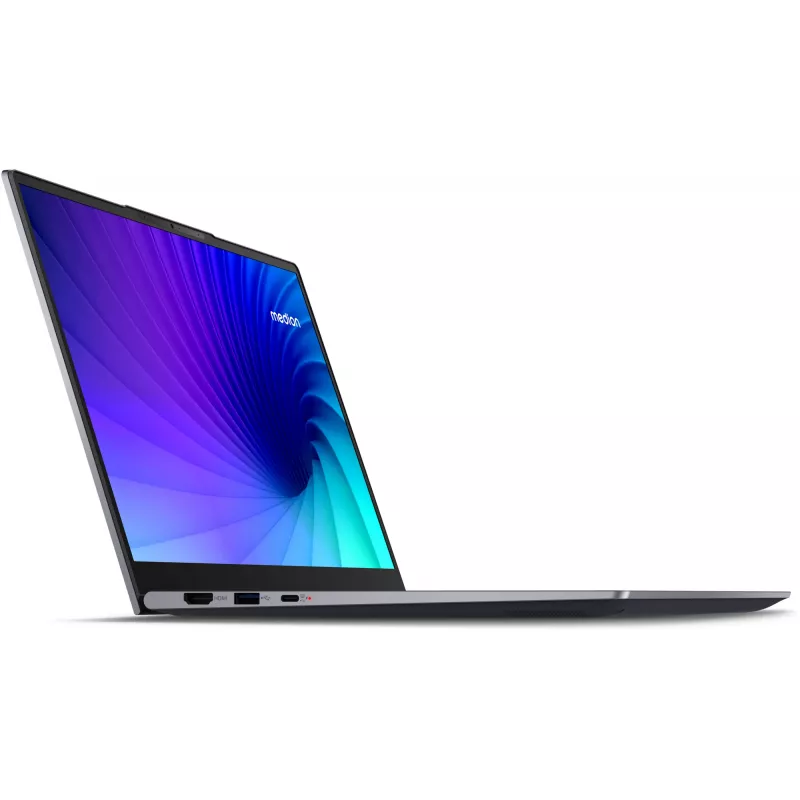 MEDION SPRCHRGD 14 S1 Elite MD62637 Snapdragon X1E-78-100 portatīvais dators 35.6 cm (14 collas) WQXGA+ 16 GB LPDDR5-SDRAM 512 GB SSD Wi-Fi 6E (802.11ax) Windows 11 Home ASV angļu pelēks