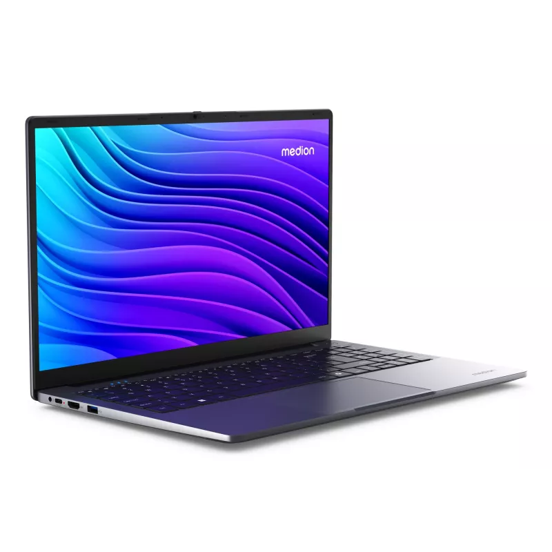 MEDION AKOYA E15223 Intel® N N100 klēpjdators 39.6 cm (15.6 collas) Full HD 4 GB LPDDR5-SDRAM 128 GB Flash Wi-Fi 5 (802.11ac) Windows 11 Home S režīmā ASV angļu valodā pelēks
