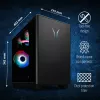 ERAZER Bandit P20 MD35462 Intel Core Ultra 7 265F 32 GB DDR5-SDRAM 1 TB SSD NVIDIA GeForce RTX 5070 Windows 11 torņa dators melns