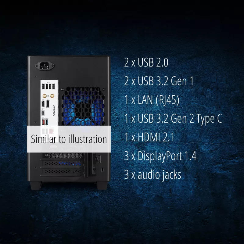 ERAZER Bandit P20 MD35462 Intel Core Ultra 7 265F 32 GB DDR5-SDRAM 1 TB SSD NVIDIA GeForce RTX 5070 Windows 11 torņa dators melns