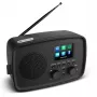 Interneta radio MEDION 50078817 — DAB+/FM, Wi‑Fi (802.11a/b/g), 5W RMS, 2,4 collu TFT, melns, Spotify atbalsts, IPX1