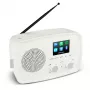 Interneta radio MEDION 50078821 — DAB+/FM, Wi‑Fi 802.11a/b/g, 5 W RMS, 2.4 collu TFT, balts