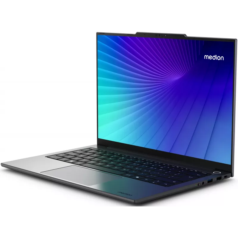 MEDION Signium 14 S1 MD600002 NL Intel Core 5 120U klēpjdators 35.6 cm (14 collas) 2.8K 16 GB DDR4-SDRAM 512 GB SSD Wi-Fi 6 (802.11ax) Windows 11 Home pelēks