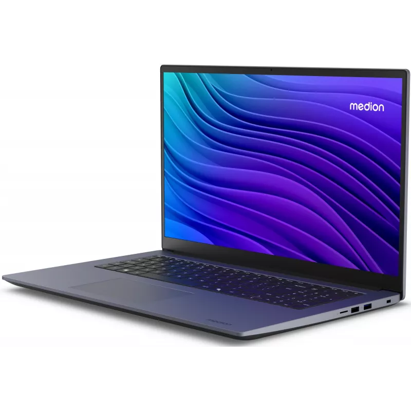 MEDION Avantum 17 E1e MD600001 Intel® N N100 klēpjdators 43,9 cm (17,3 collas) Full HD 4 GB DDR4-SDRAM 128 GB zibatmiņa Wi-Fi 6 (802.11ax) Windows 11 Home S režīmā pelēks