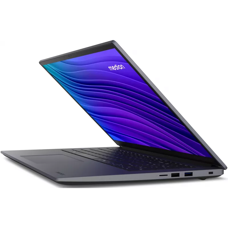 MEDION Avantum 17 E1e MD600001 Intel® N N100 klēpjdators 43,9 cm (17,3 collas) Full HD 4 GB DDR4-SDRAM 128 GB zibatmiņa Wi-Fi 6 (802.11ax) Windows 11 Home S režīmā pelēks