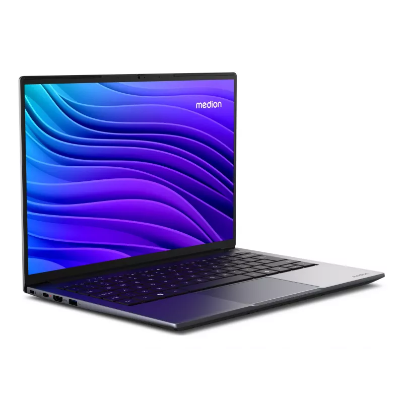 MEDION Avantum 14 E1e Intel® Celeron® N N4500 Netbook 35,6 cm (14 collas) Full HD 8 GB DDR4-SDRAM 256 GB Flash Wi-Fi 6 (802.11ax) Windows 11 Home Pelēks