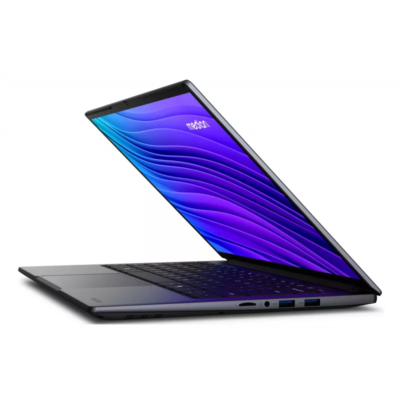MEDION Avantum 14 E1e Intel® Celeron® N N4500 Netbook 35,6 cm (14 collas) Full HD 8 GB DDR4-SDRAM 256 GB Flash Wi-Fi 6 (802.11ax) Windows 11 Home Pelēks