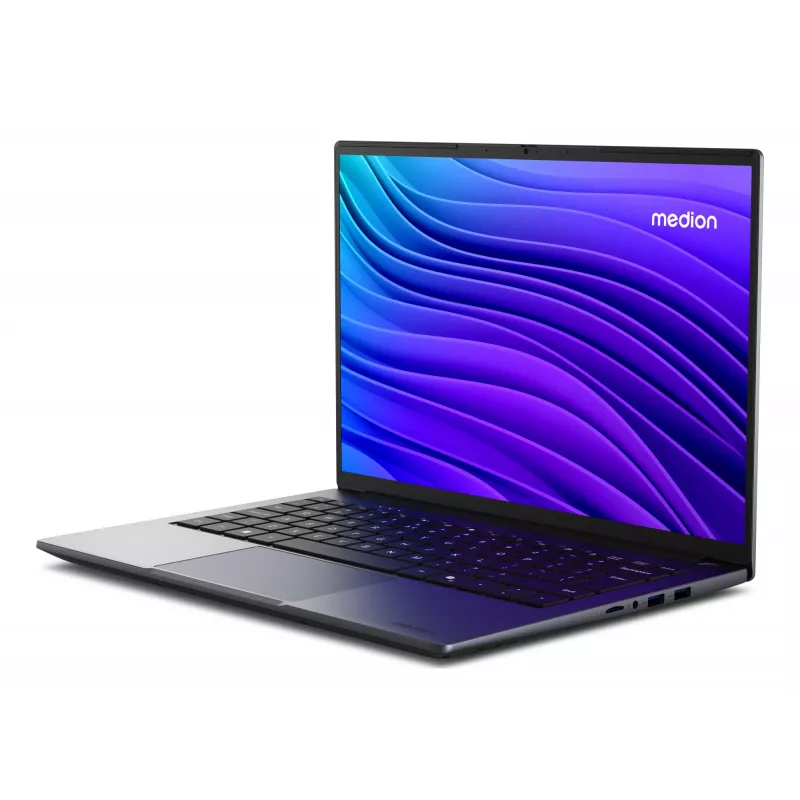 MEDION Avantum 14 E1e Intel® Celeron® N N4500 Netbook 35,6 cm (14 collas) Full HD 8 GB DDR4-SDRAM 256 GB Flash Wi-Fi 6 (802.11ax) Windows 11 Home Pelēks
