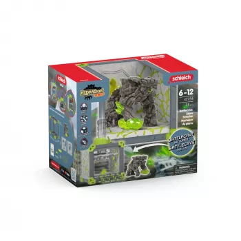 schleich ELDRADOR CREATURES BattleCave Akmens triecējs, Piedzīvojumu/spriedzes, Briesmoņi un pūķi, Akmens pasaule, 7 gadi, Zaļa, Pelēka