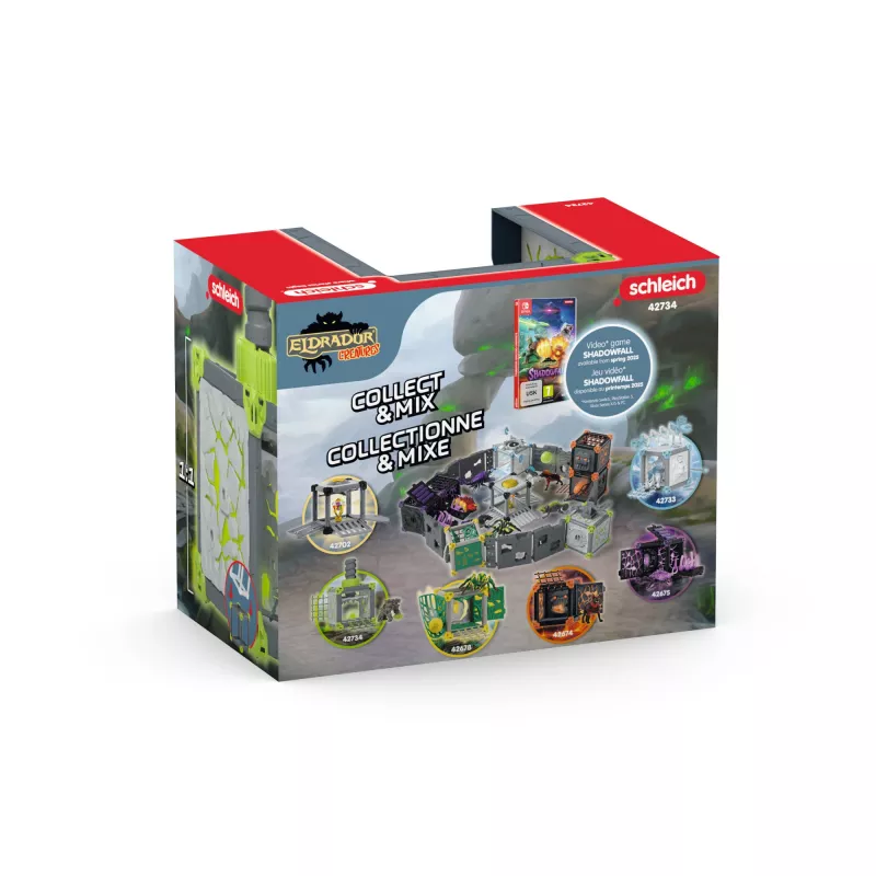 schleich ELDRADOR CREATURES BattleCave Akmens triecējs, Piedzīvojumu/spriedzes, Briesmoņi un pūķi, Akmens pasaule, 7 gadi, Zaļa, Pelēka