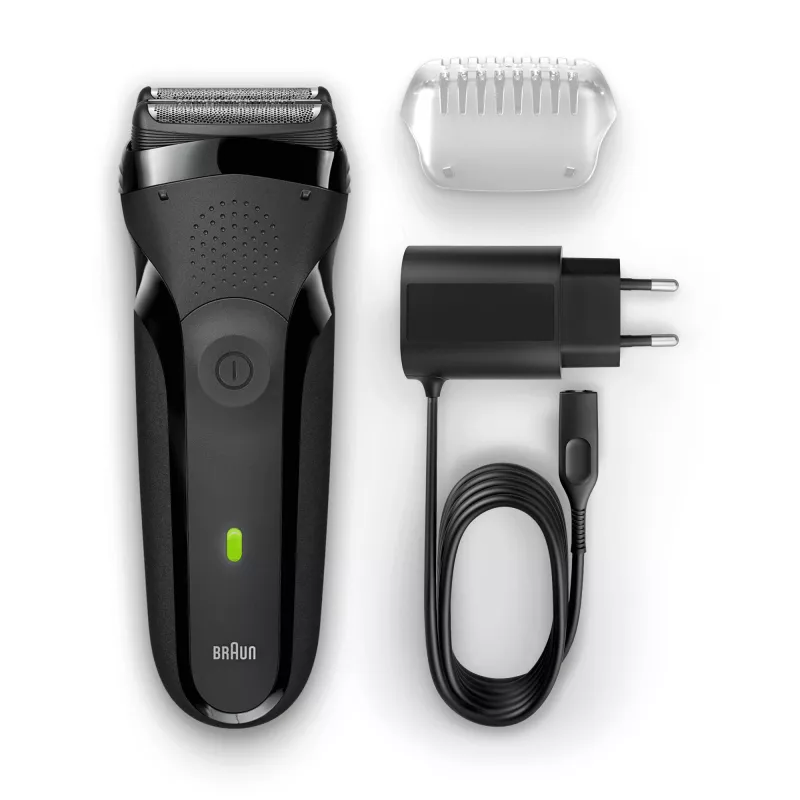 Braun Series 3 300s folijas skuveklis trimmeris Melns