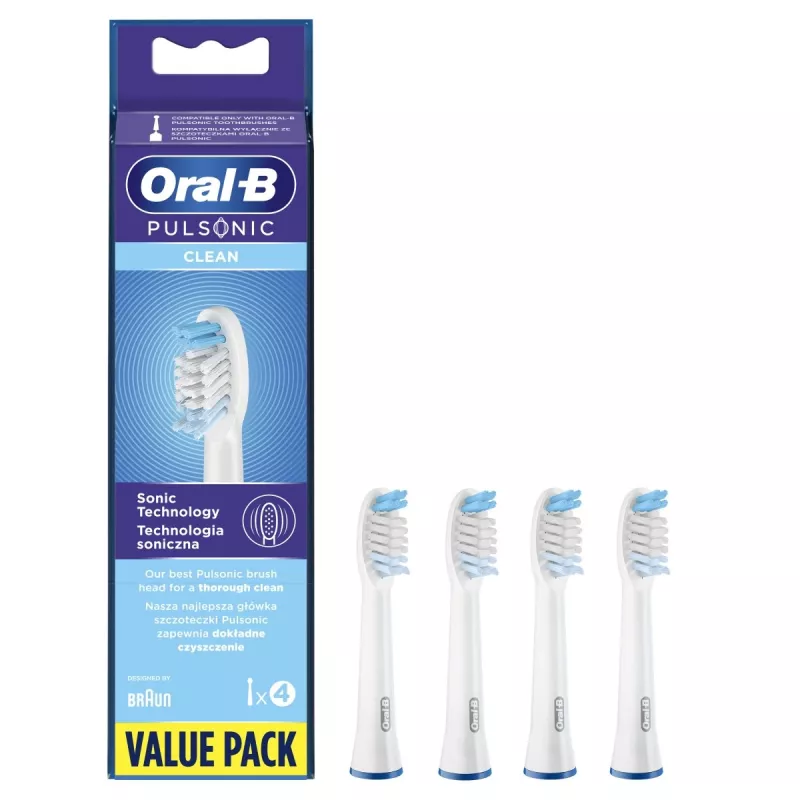 Oral-B Pulsonic Clean 4 gab. Balts