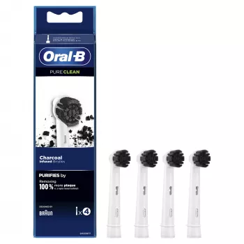 Oral-B Pure Clean nomaināmie zobu birstes uzgaļi, 4 gab., balti (350053)