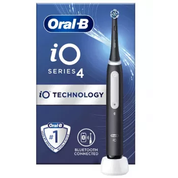 Oral-B iO 4 pieaugušo rotējošā zobu birste, melna