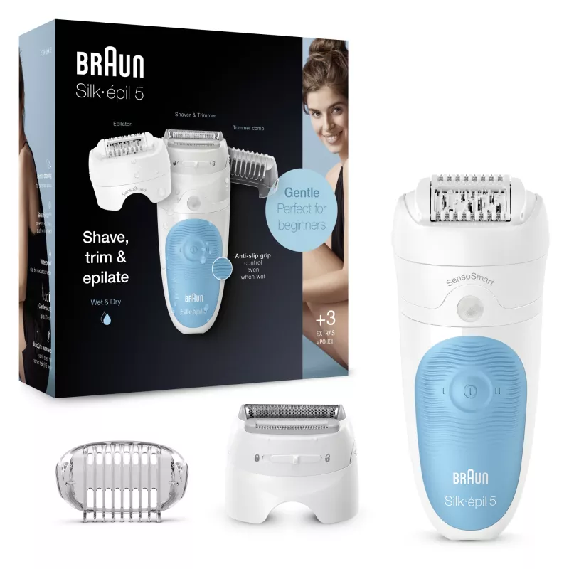 Braun Silk-épil 5 SES 5-605 28 pincetes Zila, Balta