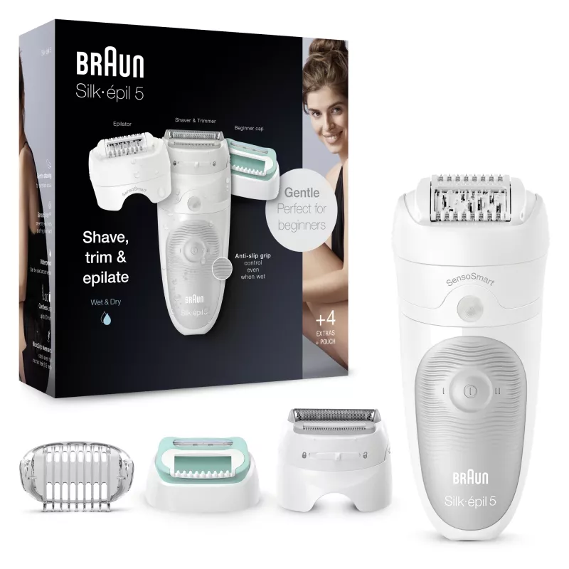 Braun Silk-épil 5 81770430 epilators 28 pincetes Balts
