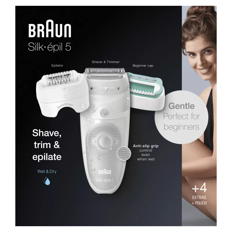 Braun Silk-épil 5 81770430 epilators 28 pincetes Balts