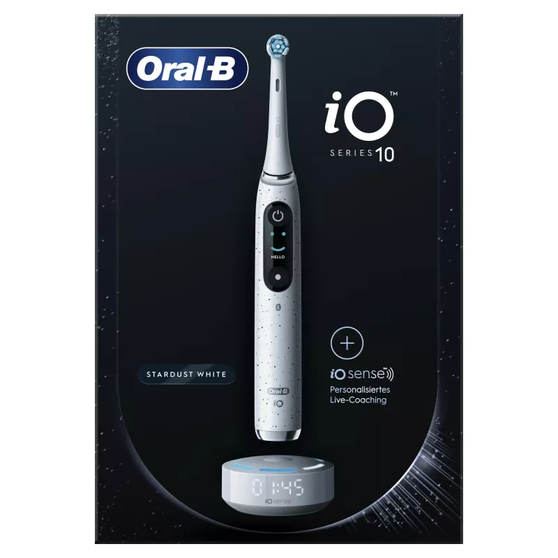 Oral-B iO Series 10 pieaugušo rotējoši-oscilējošā zobu suka, balta