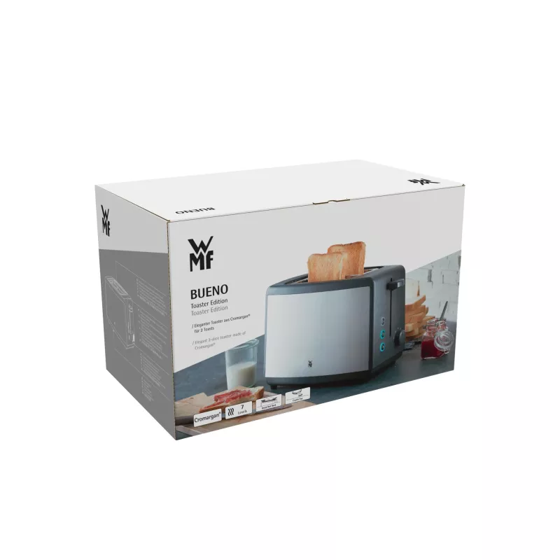 WMF Bueno 0414110011 7 2 šķēles 800 W melns, sudraba