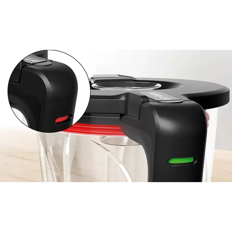 Bosch Serie 4 MMB6382M blenderis Galda blenderis 1200 W Melns, nerūsējošais tērauds