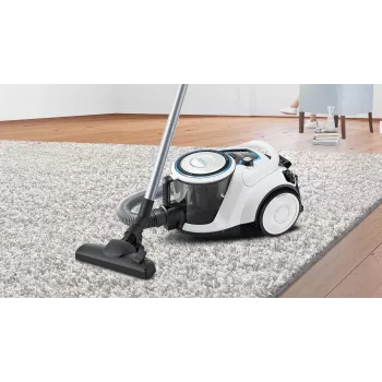 Bosch Serie 6 BGC41LSIL putekļsūcējs 2,4 l cilindriskais putekļsūcējs sausā tīrīšana 600 W bez maisiņa