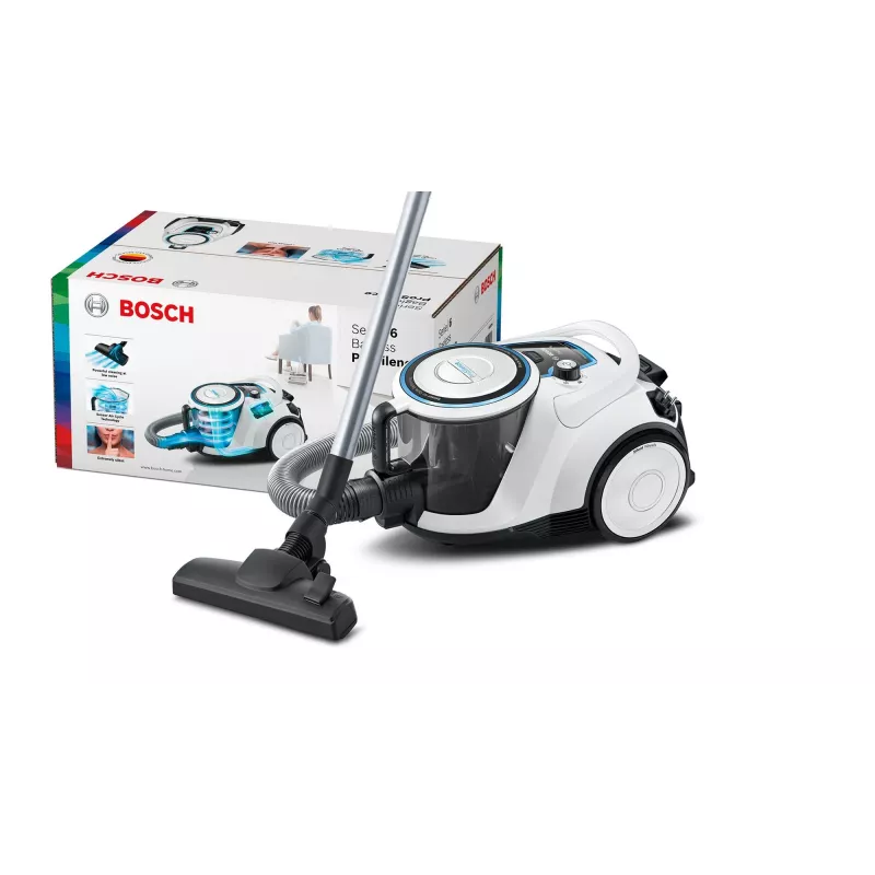 Bosch Serie 6 BGC41LSIL putekļsūcējs 2,4 l cilindriskais putekļsūcējs sausā tīrīšana 600 W bez maisiņa