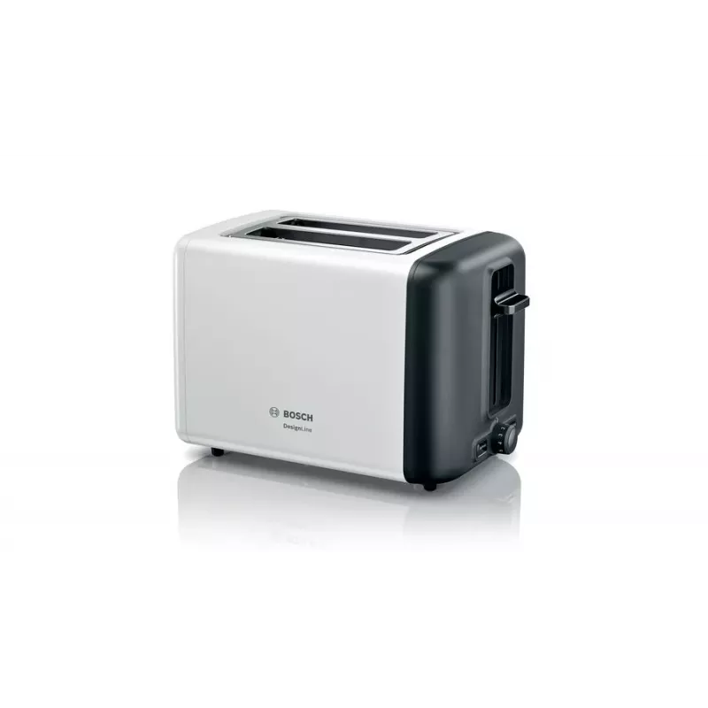 Bosch TAT3P421DE tosteris 2 šķēlēm 970 W melns, balts