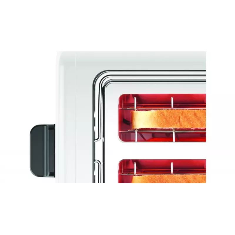 Bosch TAT3P421DE tosteris 2 šķēlēm 970 W melns, balts