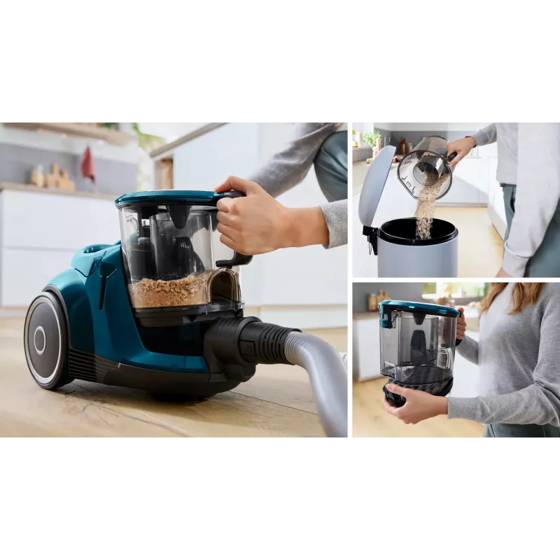 Bosch BGC41XFMLY putekļsūcējs 2,4 L cilindriskais putekļsūcējs Sausā tīrīšana 750 W Bez putekļu maisa