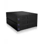 ICY BOX IB-573SSK-12G 8.89 cm (3,5 collas) Aizmugures plate Melna