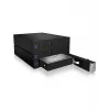 ICY BOX IB-573SSK-12G 8.89 cm (3,5 collas) Aizmugures plate Melna