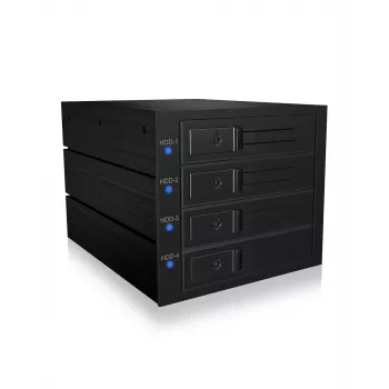 ICY BOX IB-574SSK-12G 8.89 cm (3.5 collu) aizmugures panelis, melns