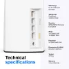 Linksys AX5400 visa mājas Mesh WiFi 6 divu joslu sistēma, 2 mezglu komplekts