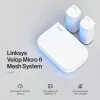 Linksys Velop Micro 6 Mesh sistēma – divjoslu WiFi 6 AX3000 (3 gab. komplekts)