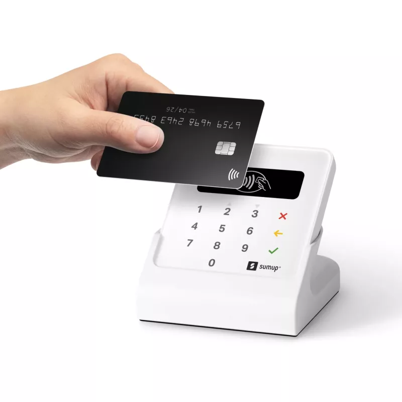 SumUp Air un dokstacija, Bluetooth, tuva lauka sakari (NFC), 1 m, balta, 141 g